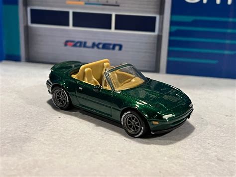 Hot Wheels Mazda Miata 91 Green Premium Modern Classics With Wheel Swap Real Riders - Etsy