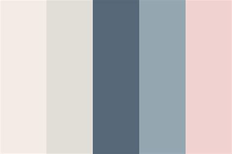 Soft Neutral Pinks and Blues Color Palette