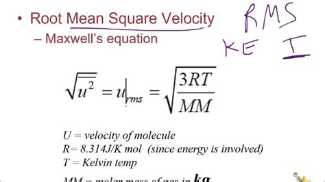 Root Mean Square Velocity - slidesharetrick