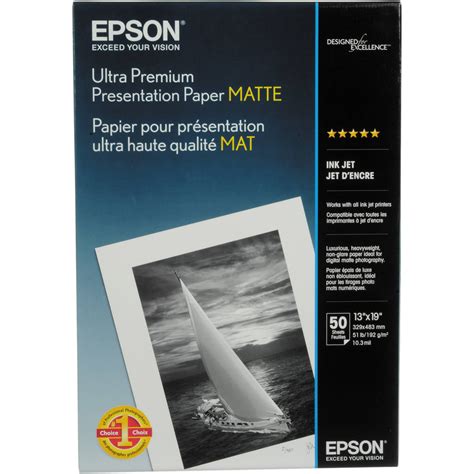 Epson Ultra Premium Presentation Paper Matte S041339 B&H Photo