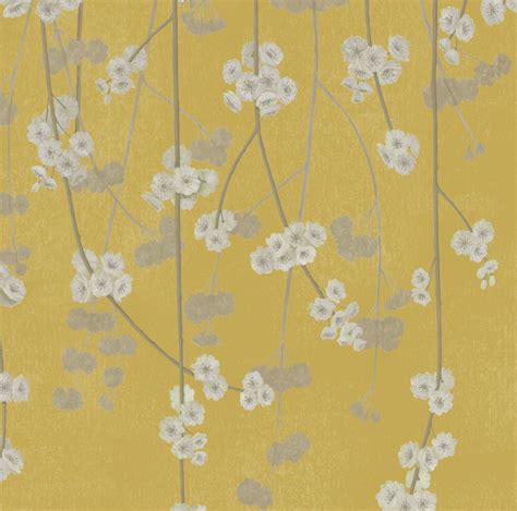 Yellow Cherry Blossom Wallpaper - Feathr™ Wallpapers & Wall Murals