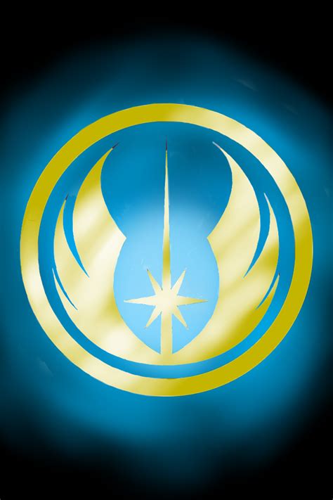 Jedi Order symbol in blue and gold by JaxPavan-15 on DeviantArt