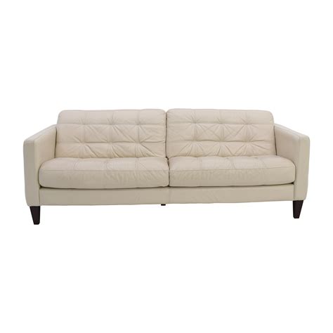 Macy's Milan Pearl Leather Sofa | 85% Off | Kaiyo