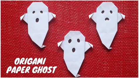 Easy Origami Paper Ghost for Halloween Decorations | Halloween Paper ...