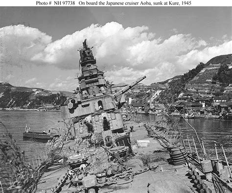 Japanese Navy Ships--Aoba -- Sunk at Kure, Japan, 1945