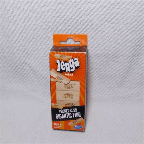 HASBRO GAMING JENGA MINI Pocket Sized Block Fun Travel Classic Family ...