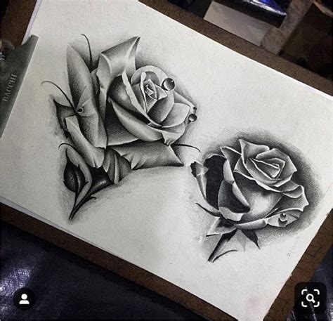 Realistic Rose Tattoos Designs