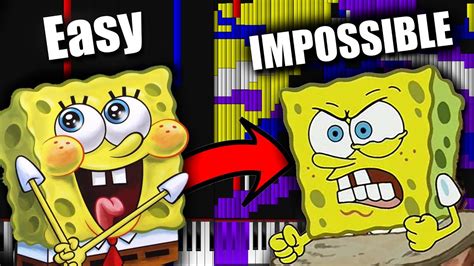 Grass Skirt Chase SpongeBob Theme, but it gets harder - YouTube