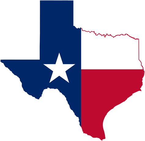 Texas Flag Map Png Transparent Overlay