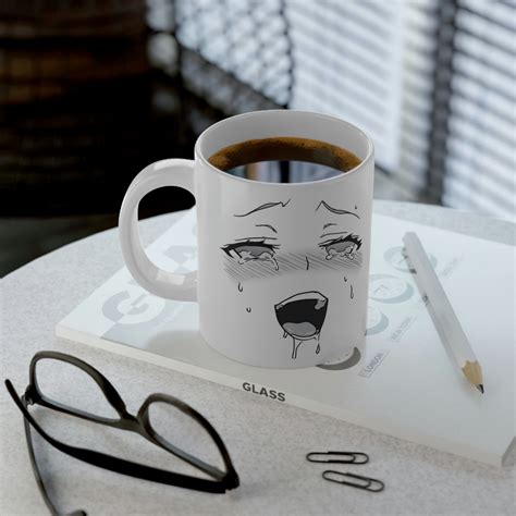 BIG Jumbo Mug 20oz Anime Ahegao Girl Face Cup Can Fit A - Etsy