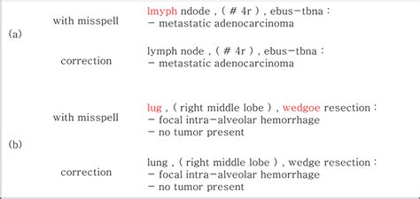 Example of typo correction through each model. In the case of (a),... | Download Scientific Diagram