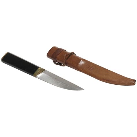 Puukko Knife and Leather Sheath by Tapio Wirkkala at 1stdibs