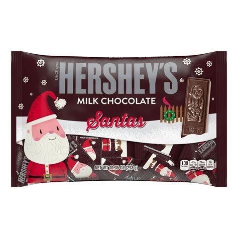 Hershey's Holiday Santas Milk Chocolate Candy Bars, 10.35 Oz. - Walmart ...