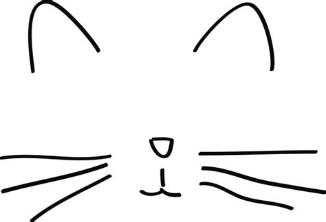 Minimalist Cat Drawing Free Stock Photo - Public Domain Pictures