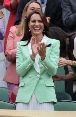 KATE MIDDLETON and Roger Federer at Wimbledon Tennis Championships in ...