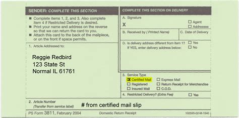 Printable Certified Mail Information Certified Mail Receipt Template | EmetOnlineBlog