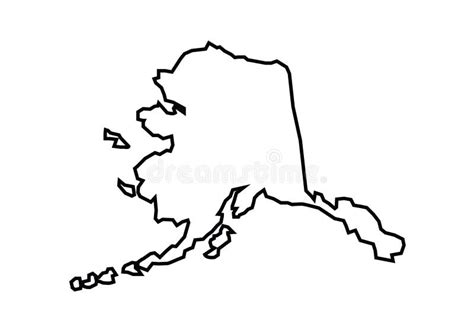 Alaska Map Outline Full Page Printable