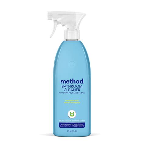 Method Bathroom Cleaner - Eucalyptus Mint 28 Fl Oz | Remove Mold & Mildew Stains