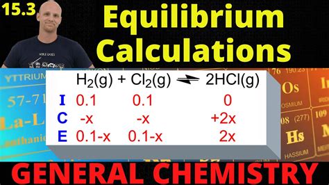 15.3 Equilibrium Calculations Using ICE Charts (aka ICE Tables ...