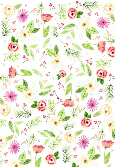 Items similar to Holiday Floral Wrapping Paper on Etsy