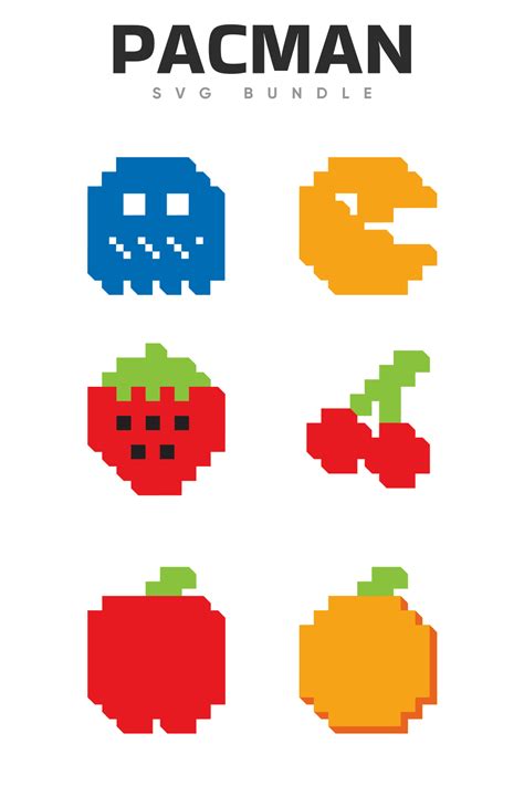 Pacman Fruit SVG Designs | Master Bundles