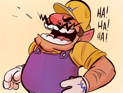 Wario Laughing Gif