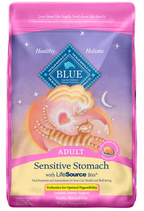 Blue Buffalo Sensitive Stomach Natural Adult Dry Cat Food, Chicken ...