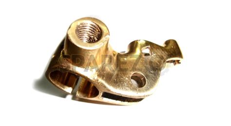 Brass Front Brake Lever & Clutch Lever Bracket - Sparezo