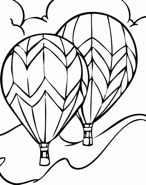 Hot Air Balloon Coloring Pages Free Printable - Coloring Home