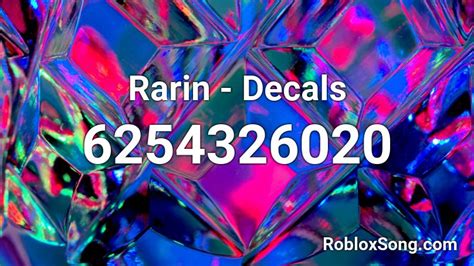 Rarin - Decals Roblox ID - Roblox music codes