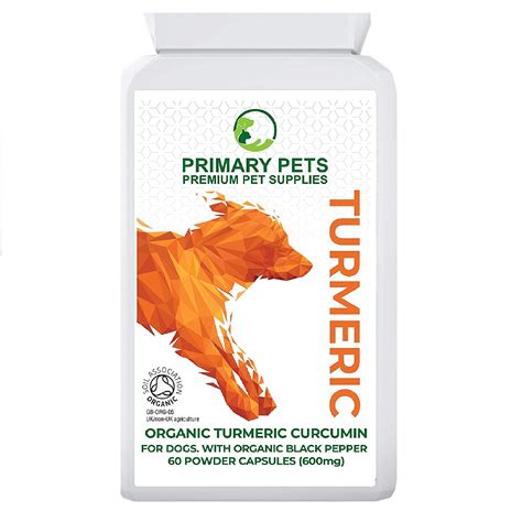 Organic Turmeric for Dogs with Curcumin. Pack of 60 600mg Powder ...