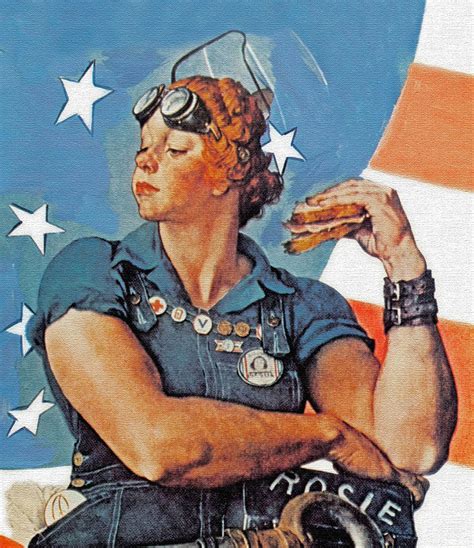 Rosie the Riveter 1943 Patriotic Poster Beautiful Vintage | Etsy