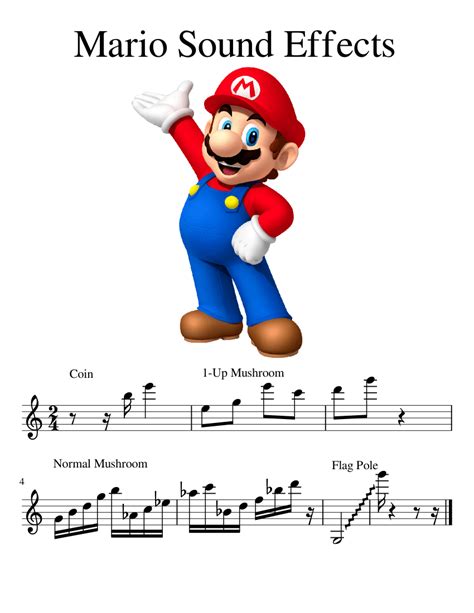 Mario Sound Effects sheet music for Violin download free in PDF or MIDI