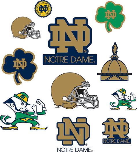 Notre Dame Football Logo Clip Art