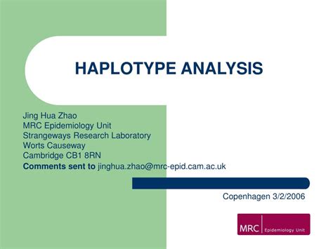 PPT - HAPLOTYPE ANALYSIS PowerPoint Presentation, free download - ID:4044030