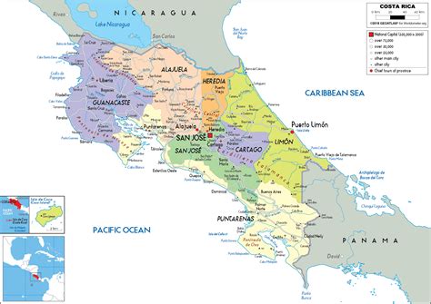 Map Of Costa Rica - Map Of The United States