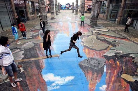 wordlessTech | 3D street art in China