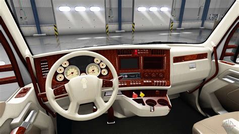 The interior is Retro Dial for Kenworth T680 for American Truck Simulator