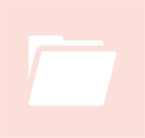 Pink Folder Icon Aesthetic