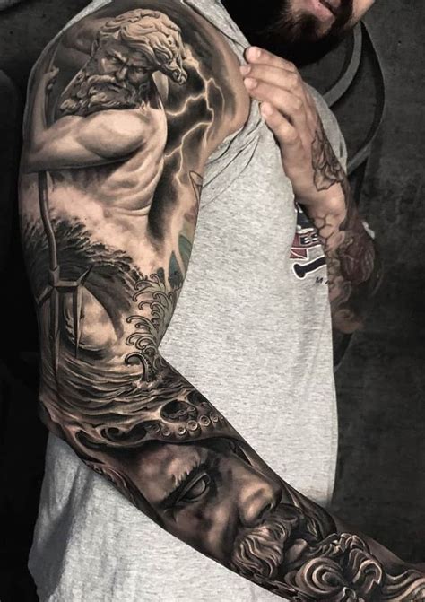 Poseidon Tattoos: Meanings, Tattoo Designs & Ideas | Poseidon tattoo ...