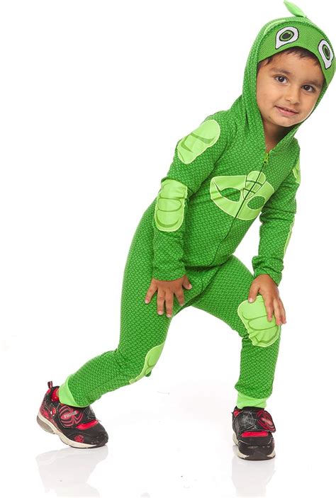 PJ Masks Toddler Baby Boys Gekko Costume with 3D Spikes and Detachable Tail Green 5T : Amazon.ca ...