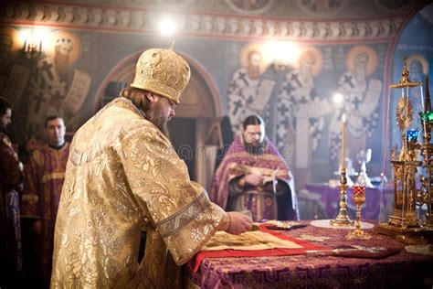 Orthodox Liturgy with Bishop Editorial Photography - Image of prayer ...