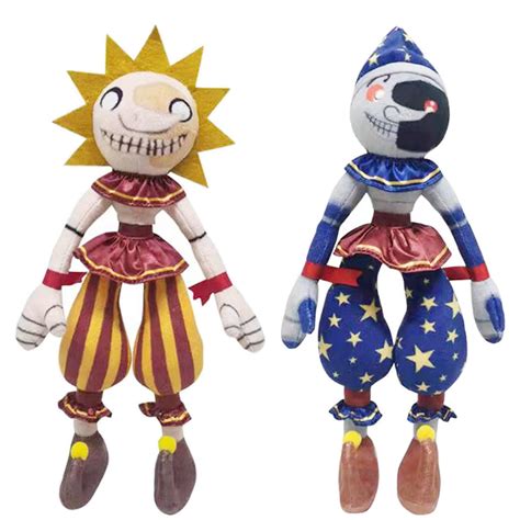 Buy 3-Style FNAF Security Breach Plushies Sun and Moon, 2Pcs Surprise FNAF Sunrise Plush ...