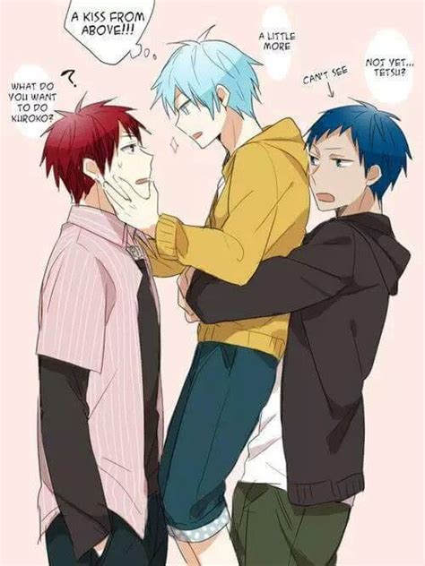 Kuroko x kagami x aomine | Kuroko no basket, Kuroko, No basket