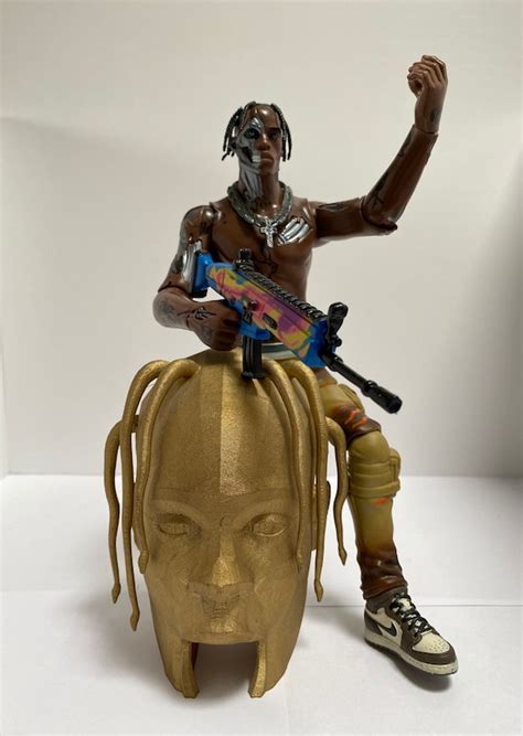 Travis Scott Astroworld Head Cover Album 3D Printed Figure Toy | Etsy