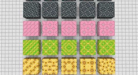 Common Terracotta Patterns | Minecraft designs, Minecraft blocks, Minecraft floor designs