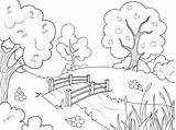 Detailed Landscapes Coloring Pages sketch template