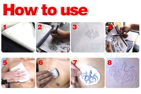 Tattoo Stencil Transfer Paper Spirit Thermal Carbon Tracing Special Quality 20 Sheets Tattoo ...