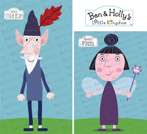 Nanny Plum and Wise Old Elf From Ben and Holly Little Kingdom - Etsy Australia