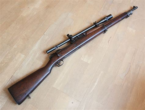 Springfield 1903 Scoped Springfield 1903, Rifles, Leather Rifle Sling, Ww2 Weapons, Bolt Action ...